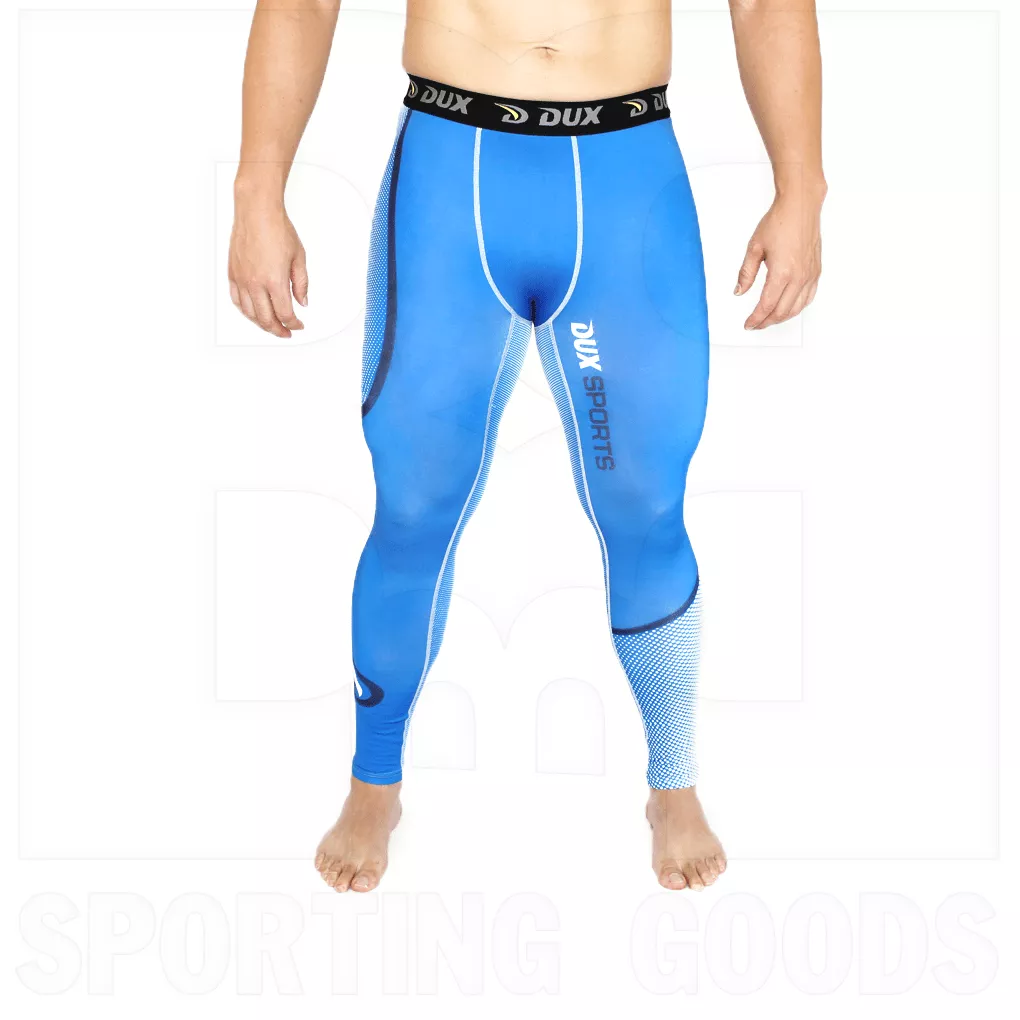Dux Sports Dots Compression Pant Blue