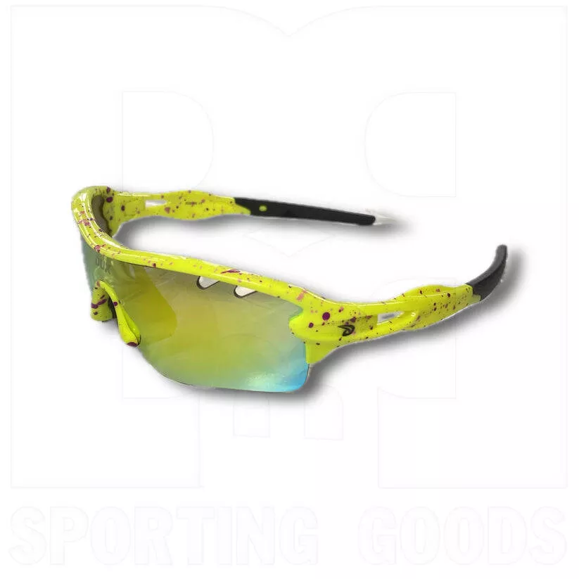 Dux Sports Sunglasses Yellow w/ 3 Lenses