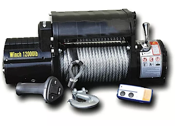 DV8 Offroad 12000 Lb Winchwith Steel Cable and Wireless Remote• WB12SC