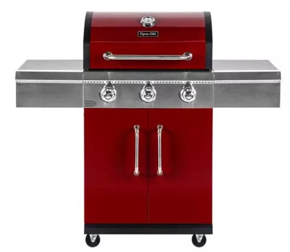Dyna-Glo 3-Burner Propane Gas Grill - Red• DGG424RNP-D