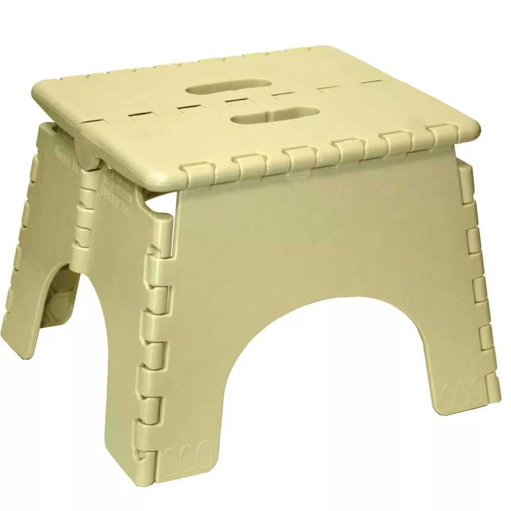 E-Z Foldz Folding Step Stool, 9" - Beige