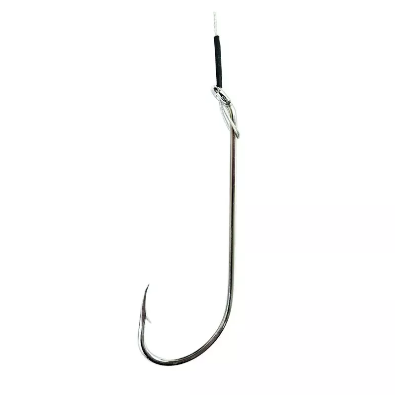 Eagle Claw 2X Long Plain Shank Nylawire Snell Hook