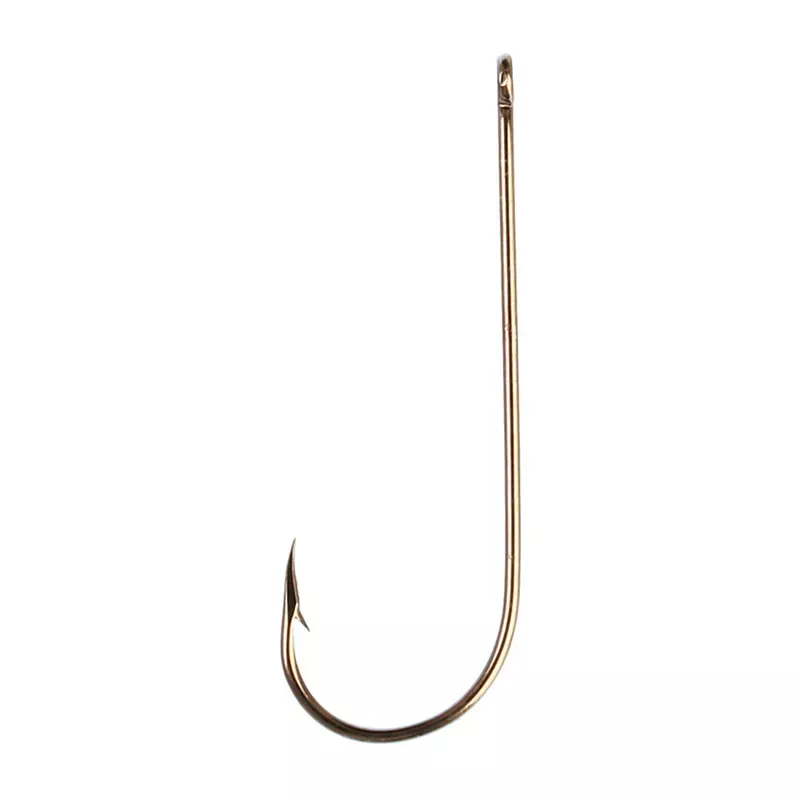 Eagle Claw Ringed Eye Light Wire Aberdeen Hook Bronze