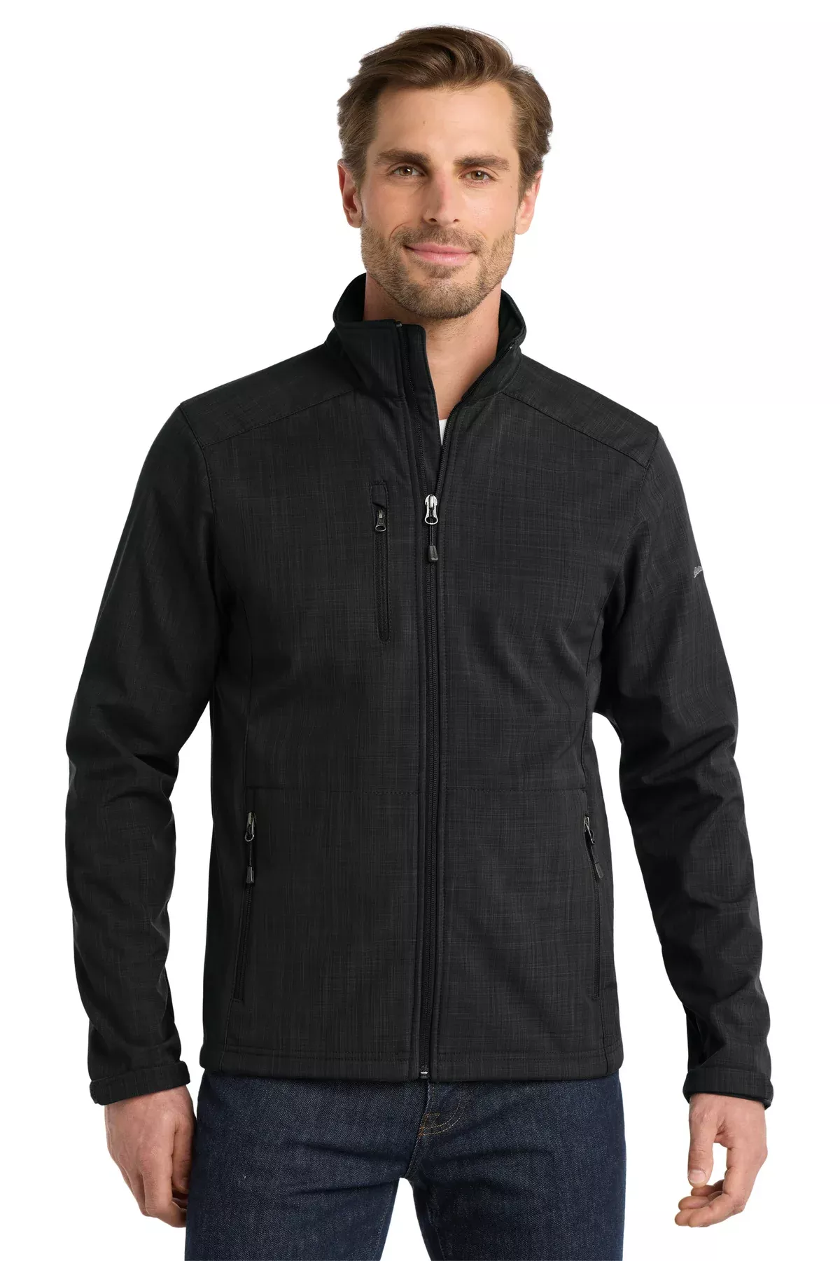 Eddie Bauer Men’s Shaded Crosshatch Soft Shell Jacket