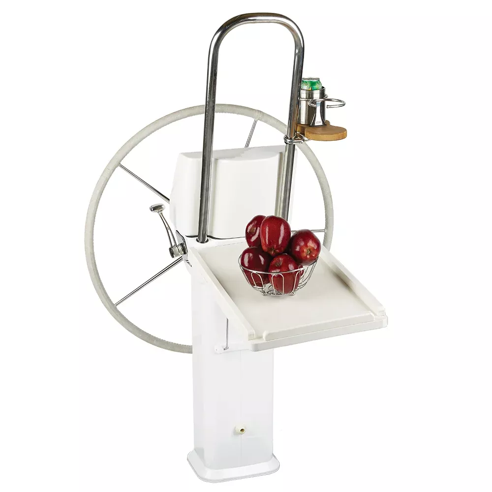 Edson White Poly Fold Down Luncheon Table – Edson Vision Series/Console Pedestal | 761WH-C-28