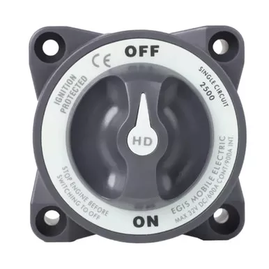 Egis Heavy Duty 600A Battery Switch, Off/On