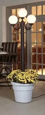 European Park Chandelier w/Planter