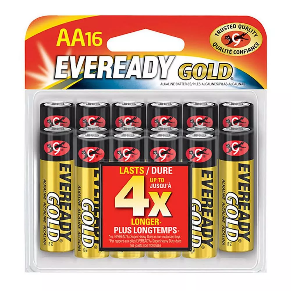 Eveready Gold Alkaline Batteries, AAA, 16-pack