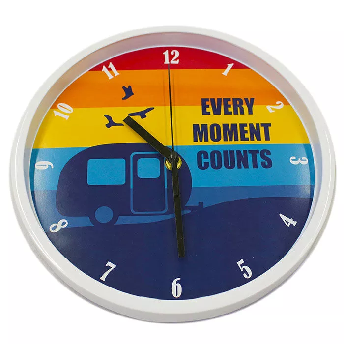 “Every Moment Counts” Wall Clock