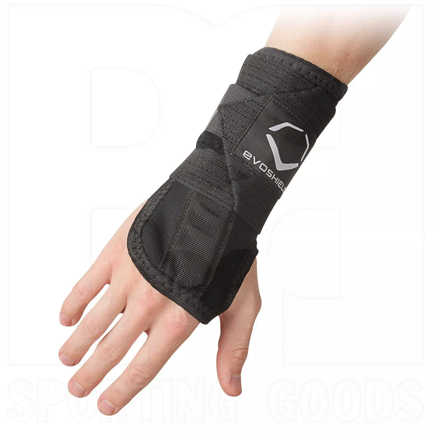 Evoshield Sliding Wrist Guard w/ Adjustable Elastic Band Left Hand Black