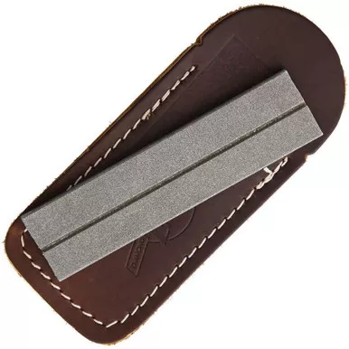 Eze-Lap Pocket Diamond Sharpener Coarse with Leather Pouch