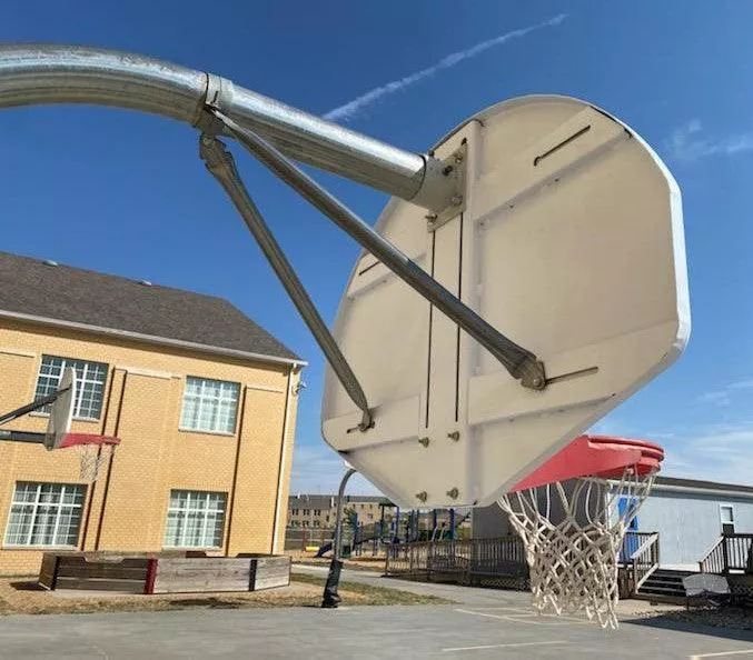 Fan-Shaped Steel Playground Backboard Retrofit Kit