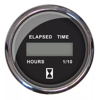 Faria Beede Chesapeake Black Digital Hourmeter