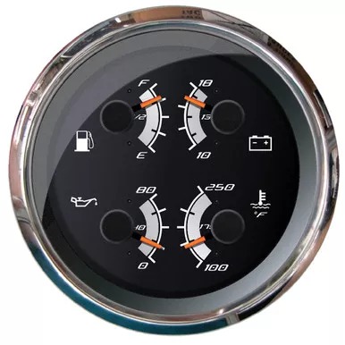 Faria Beede Platinum 4-Inch Multi-Function Gauge