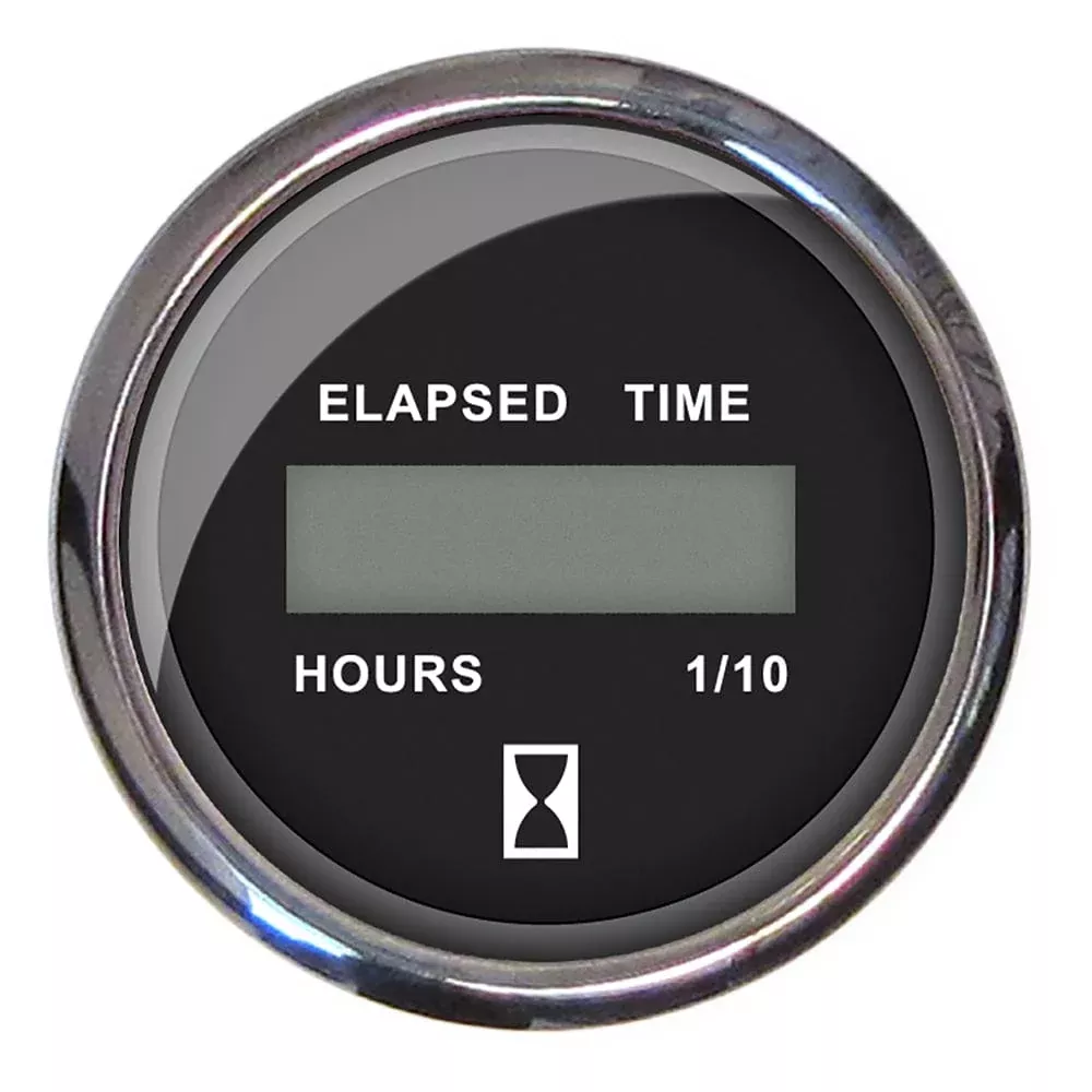 Faria Chesapeake Black 2 Hourmeter (Digital)