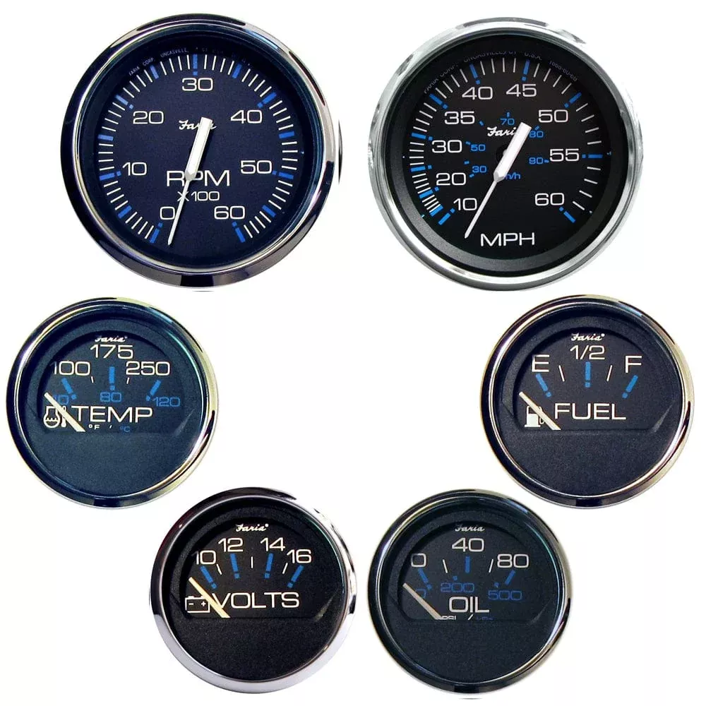 Faria Chesapeake Black SS Boxed Set – Inboard Motors