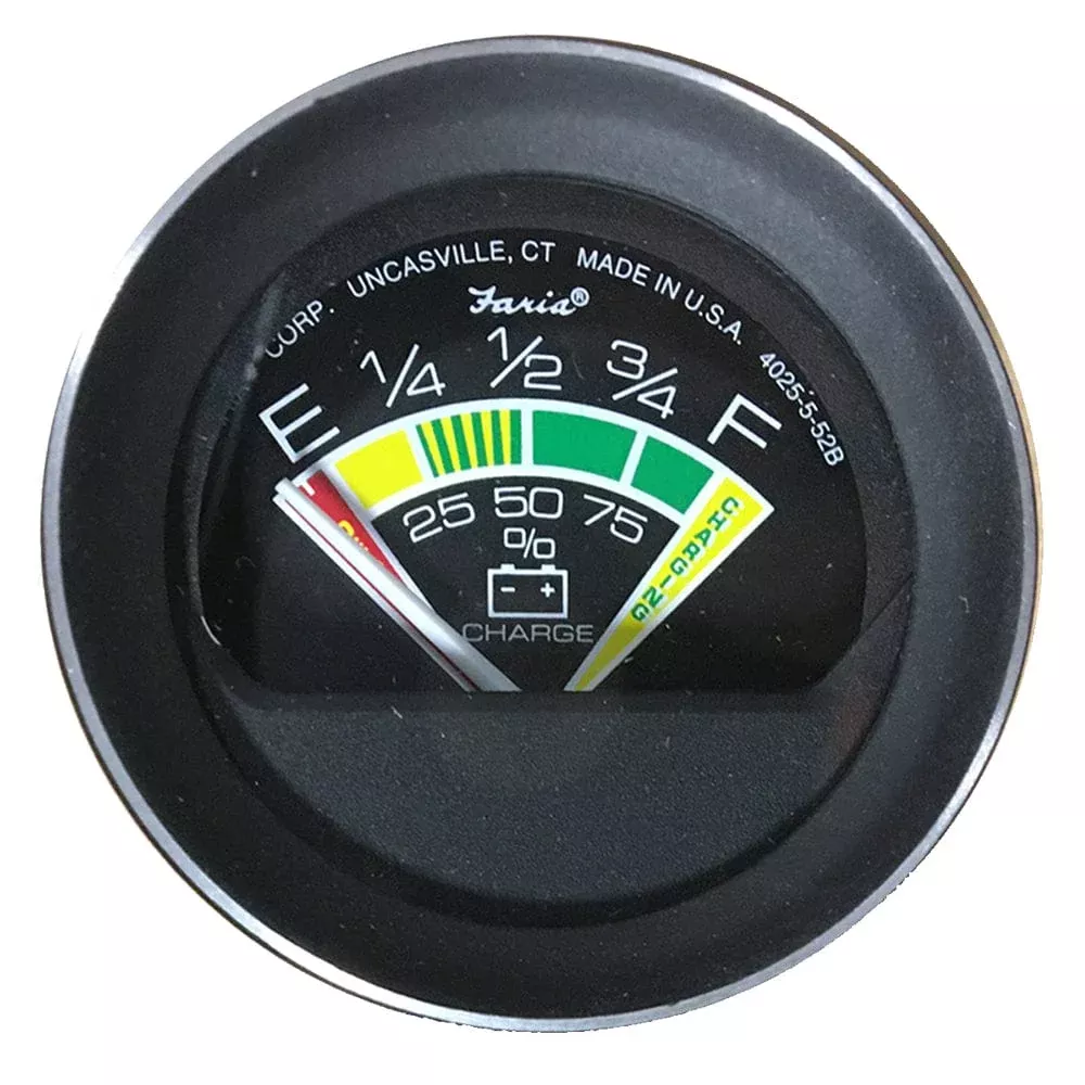 Faria Coral 2″ Battery Condition Indicator Gauge