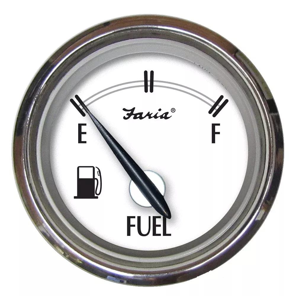 Faria Newport SS 2 Fuel Level Gauge – E-1/2-F