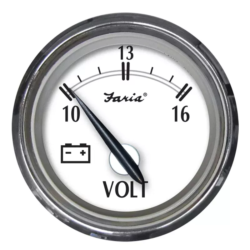 Faria Newport SS 2 Voltmeter – 10 to 16V