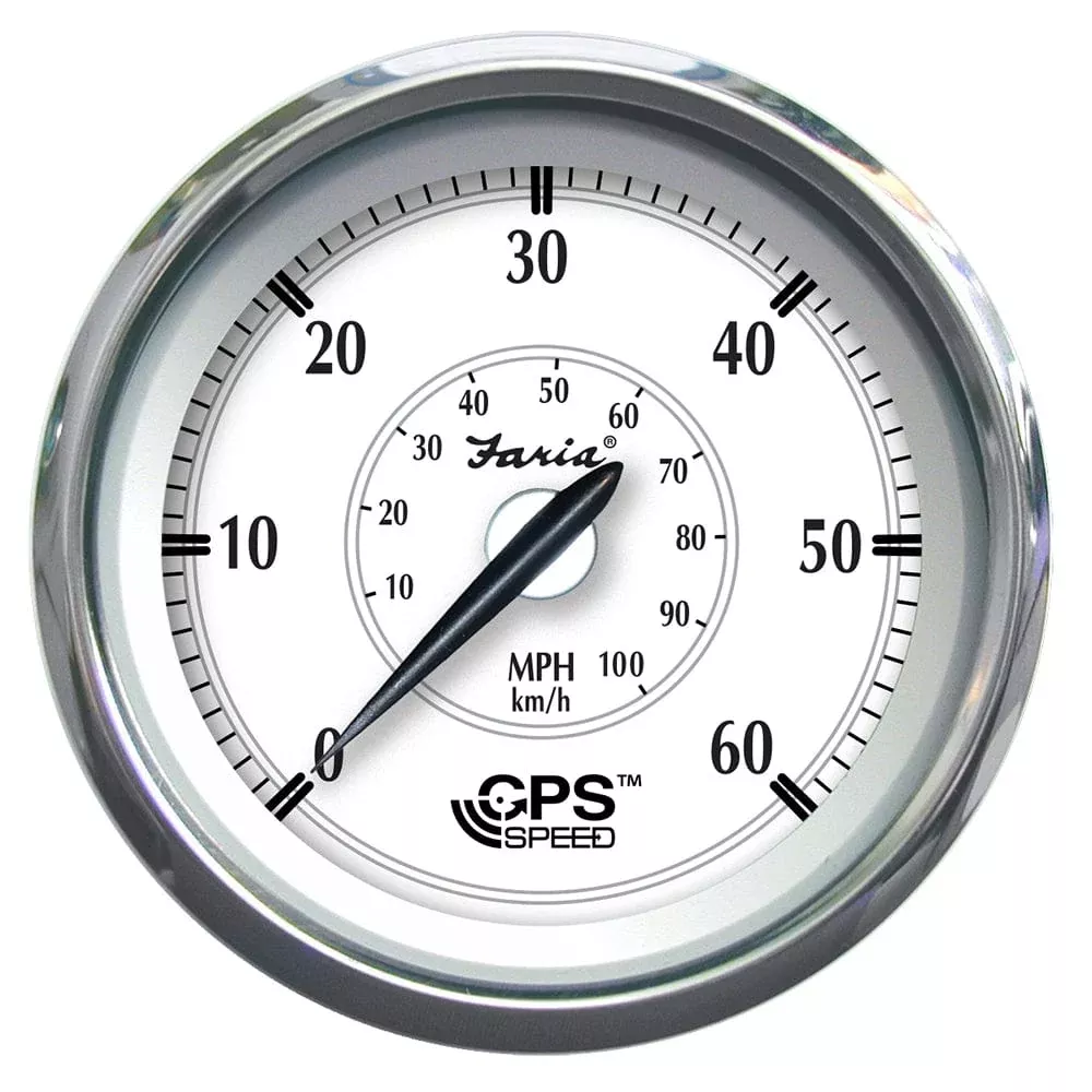 Faria Newport SS 4″ GPS Speedometer – 0 to 60 MPH