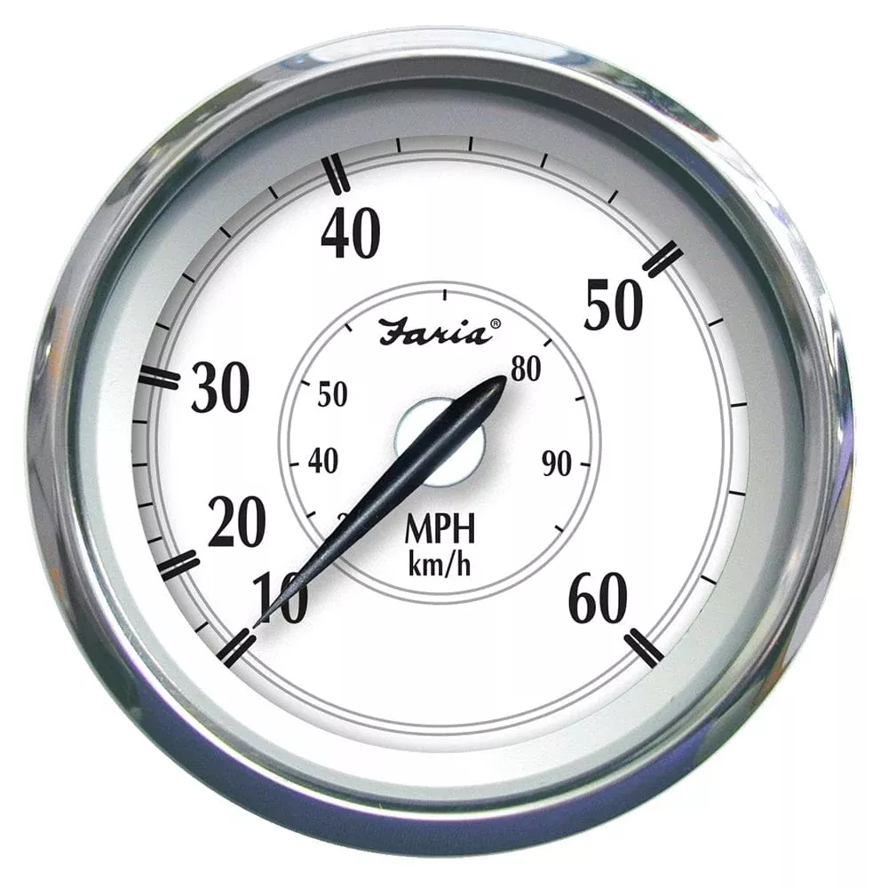 Faria Newport SS 4 Speedometer – 0 to 60 MPH