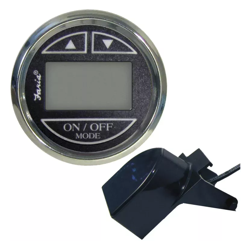 Faria Platinum 2 Depth Sounder w/Transom Mount Transducer