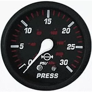 Faria Professional Red 2 Water Pressure Gauge