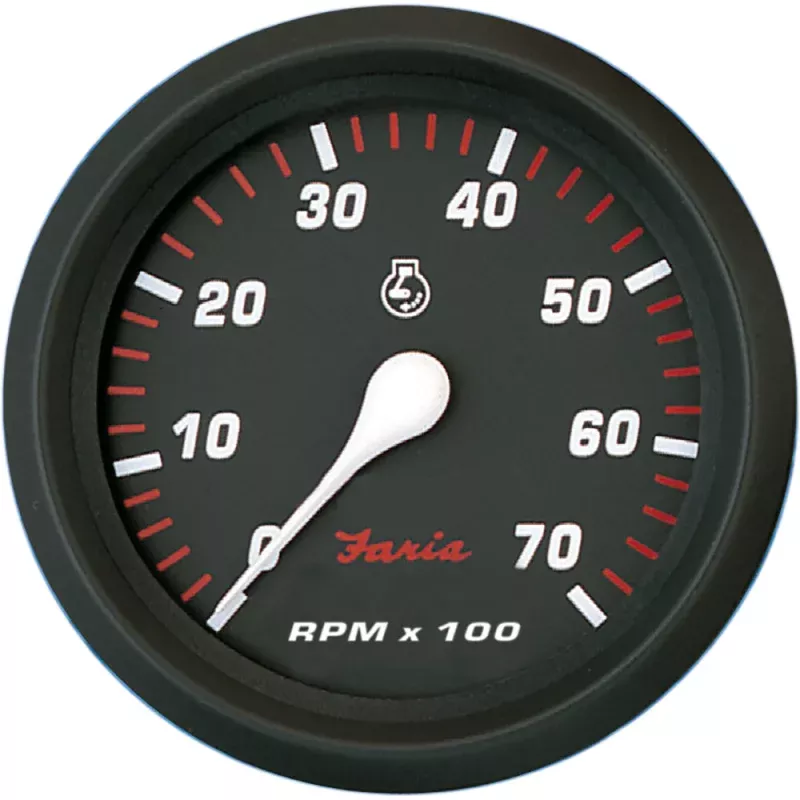 Faria Professional Red 4 Tachometer – 7,000 RPM
