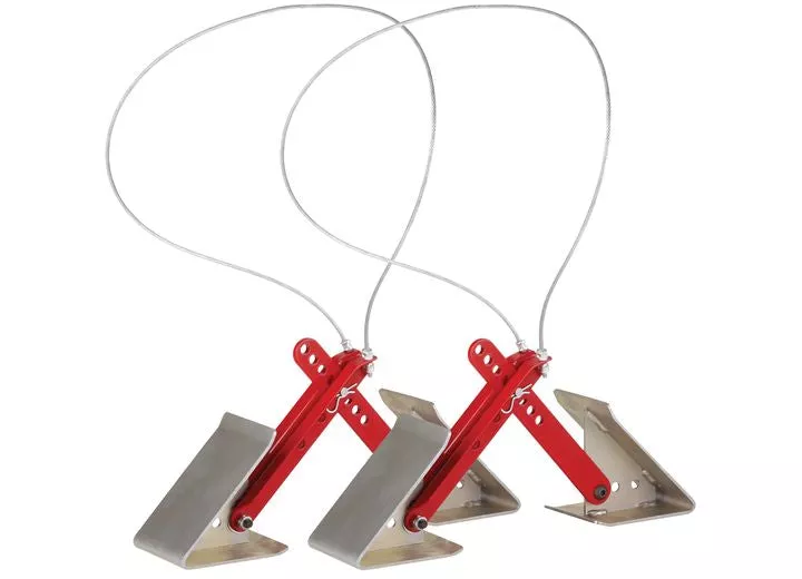 Fastway ONEstep Tandem Axle Wheel Chock, Adjusts 16"-24" - Pair• 84-00-4840