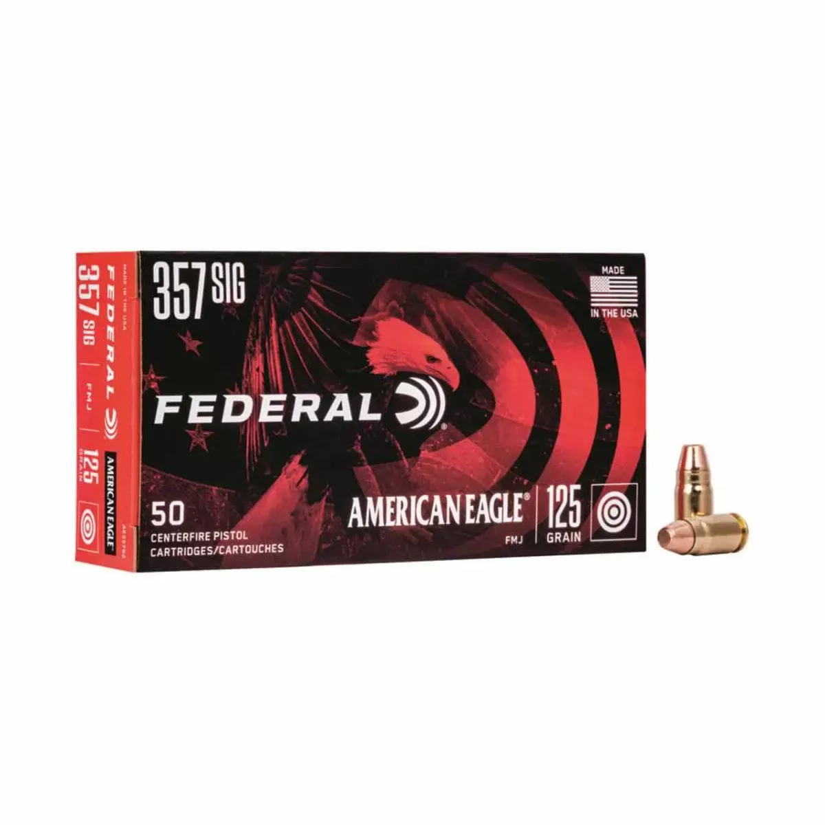 Federal American Eagle .357 Sig 125 Gr FMJ
