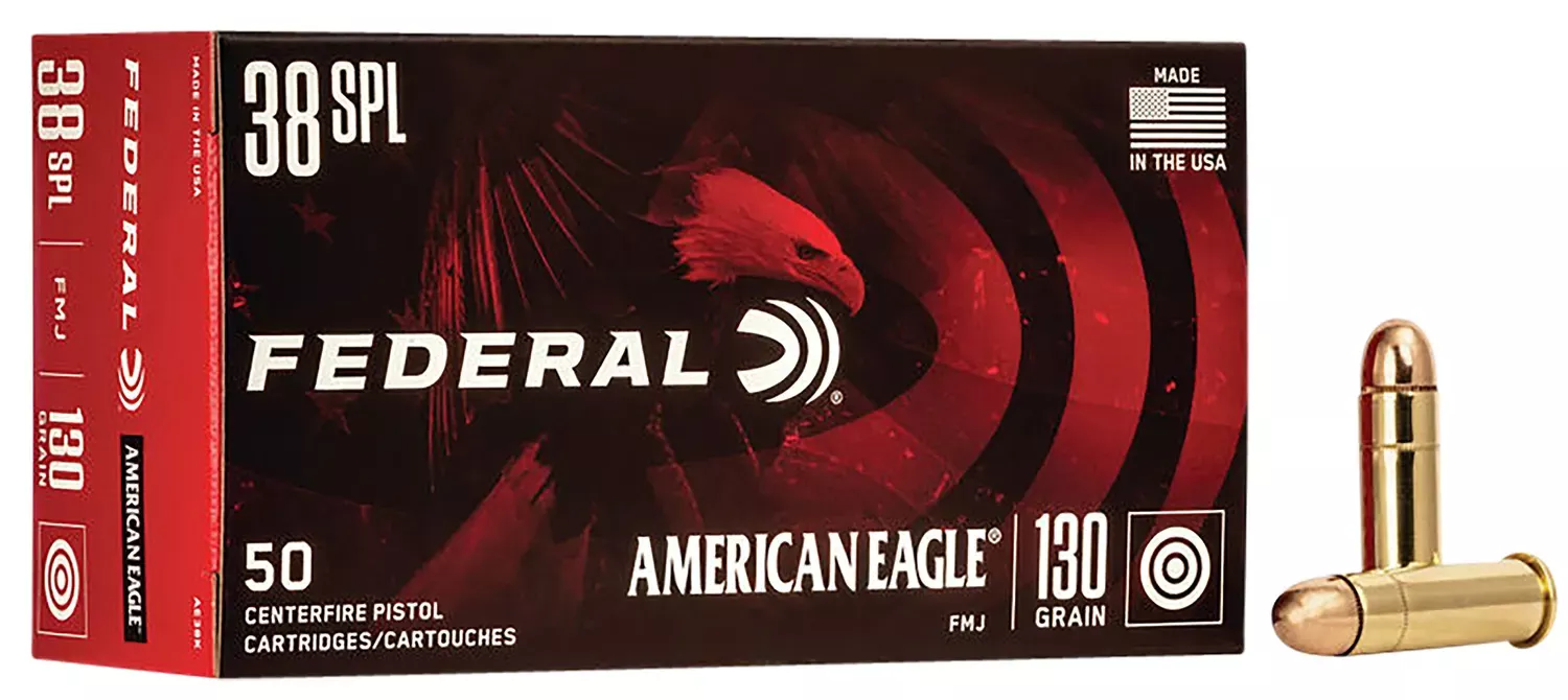 Federal American Eagle .38 Special 130 Gr FMJ 50 Rounds
