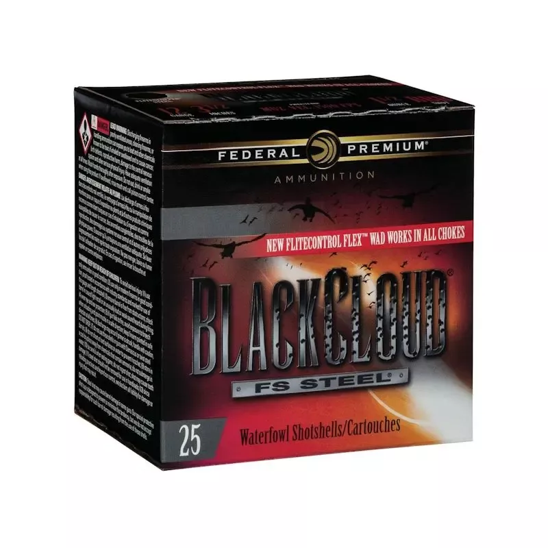 Federal Black Cloud FS Steel Ammo 12GA #2 25/Box