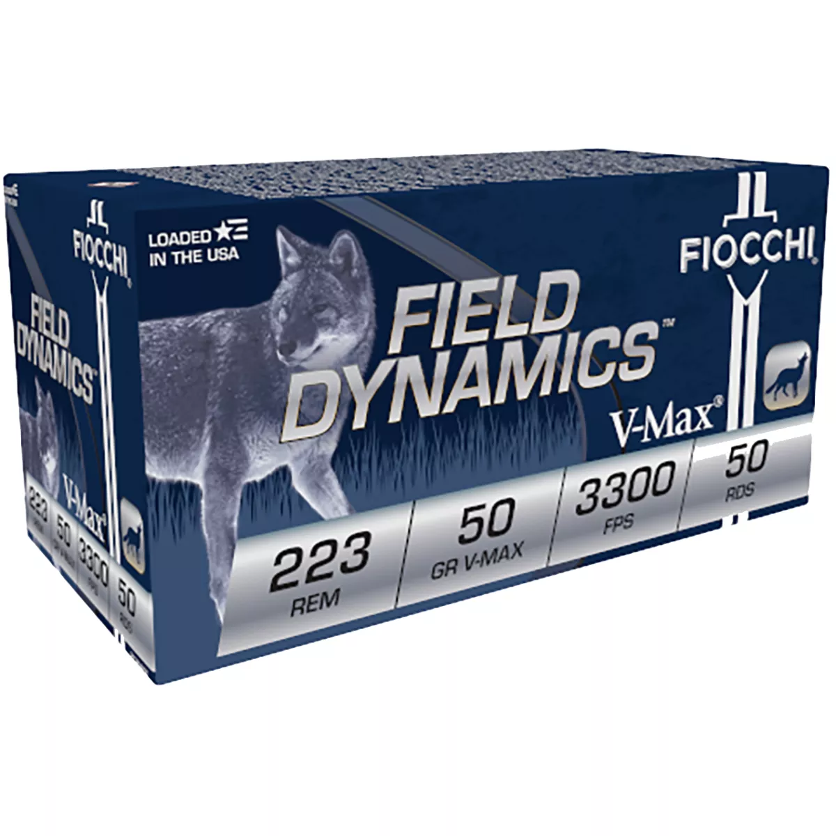 Fiocchi Field Dynamics .223 Remington 50 Gr. V-Max Polymer Tip 50/Box