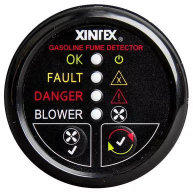 Fireboy-Xintex Gasoline Detector - Black Bezel 12V