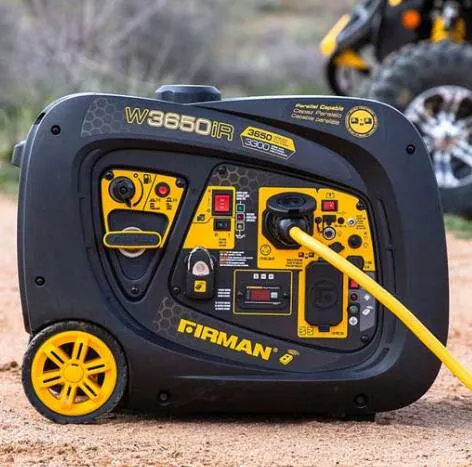 Firman 3650-Watt Whisper Series Portable Inverter Generator - Recoil/Electric/Remote Start, Gasoline• W03383