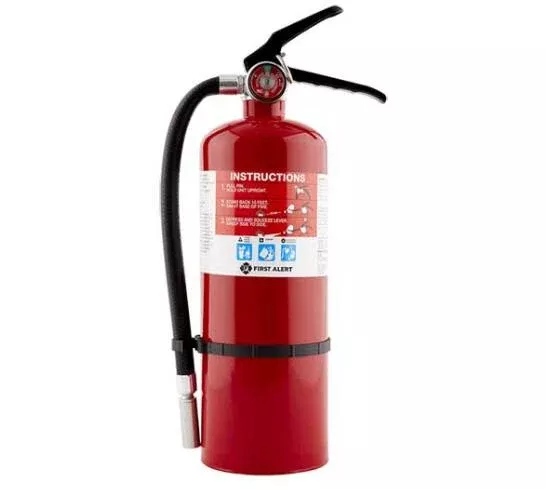 First Alert Rechargeable Compliance Fire Extinguisher UL rated 2-A:10-B:C• HOME2