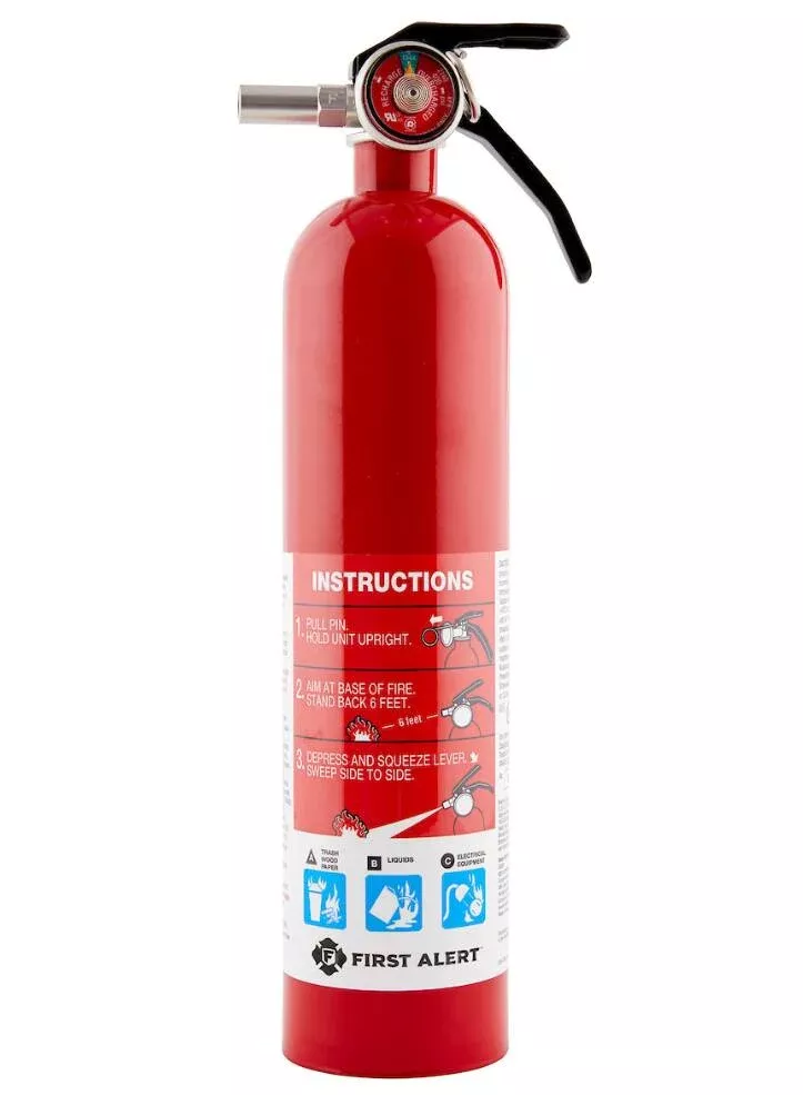 First Alert Rechargeable Garage Fire Extinguisher UL Rated 10-B:C• GARAGE10
