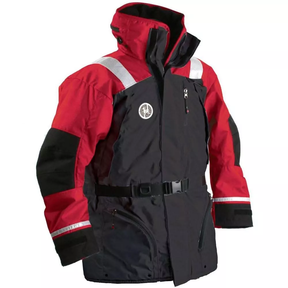 First Watch AC-1100 Flotation Coat - Red/Black - Small - AC-1100-RB-S