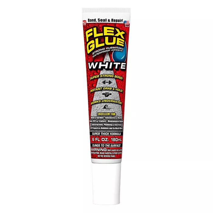 Flex Seal Flex Glue, White, 6 oz. Easy Squeeze Tube