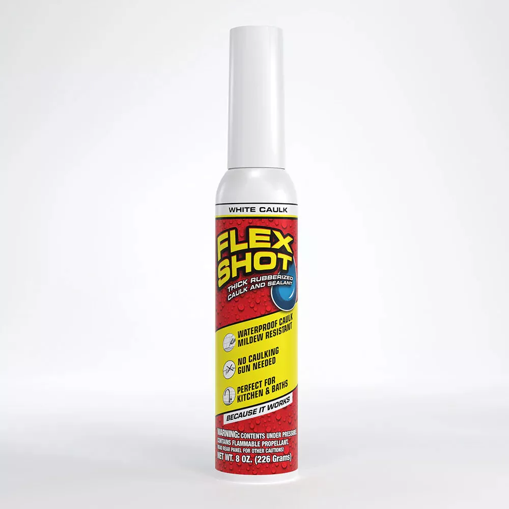 Flex Seal Flex Shot, White, 8 oz.