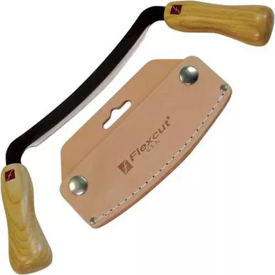 Flexcut Flexible Draw Knife Carbon Steel 5 Inch Edge Wood Handle