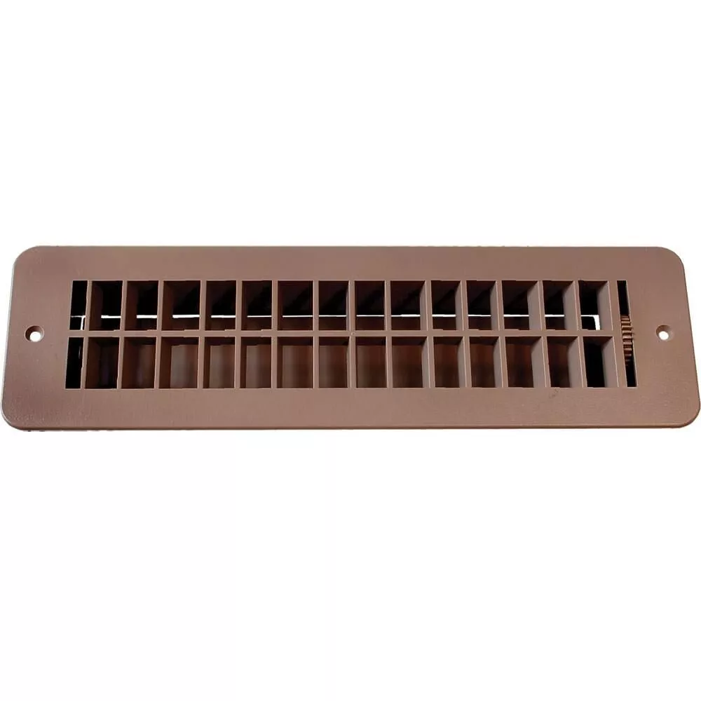 Floor Register with Damper - Tan