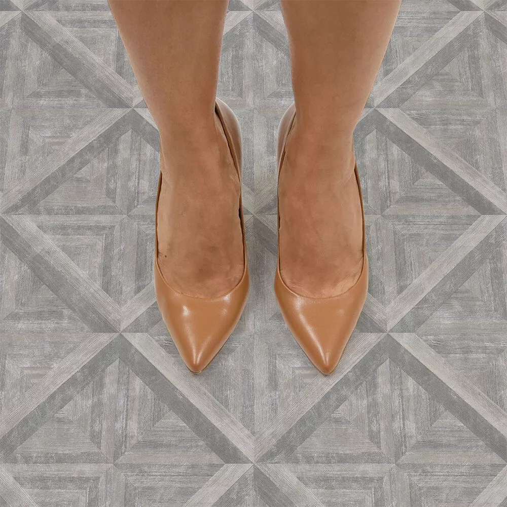 FloorPops Townhouse Peel-and-Stick Floor Tiles