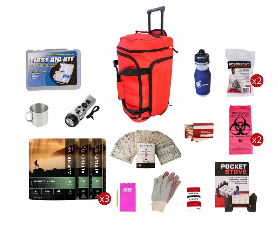 Food Storage Survival Kit FSEK||RED Wheel Bag