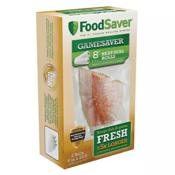 FoodSaver GameSaver 8" x 20' Rolls 2-Pack
