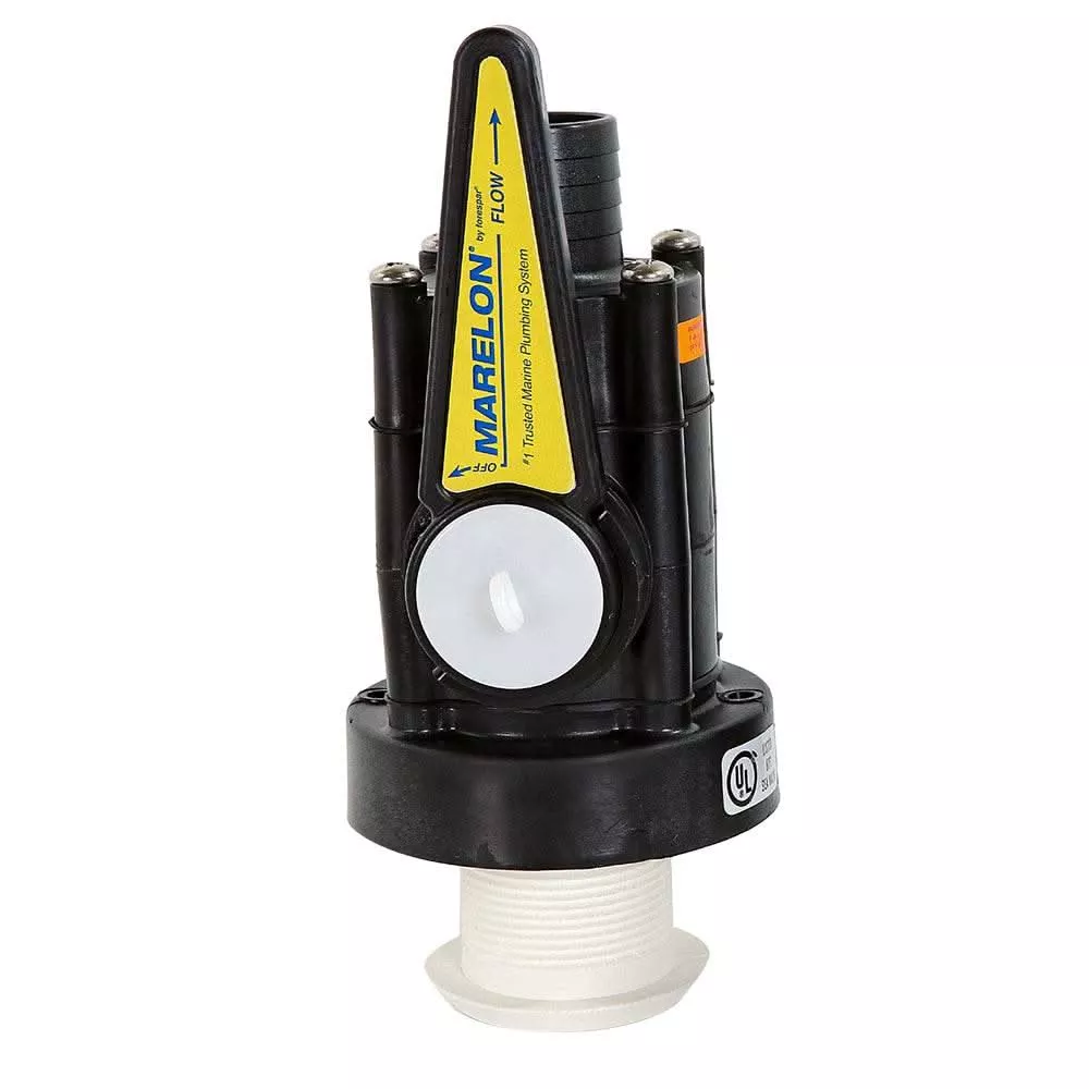 Forespar Marelon Full-Flow Seacock & 1/2" Mushroom Through-Hull - 904042ABYC