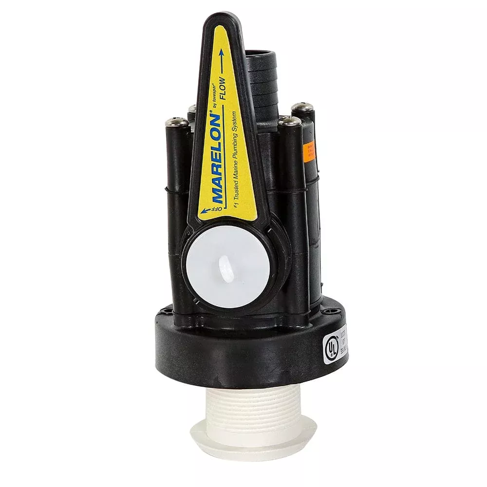 Forespar Marelon Full-Flow Seacock & 1/2″ Mushroom Through-Hull