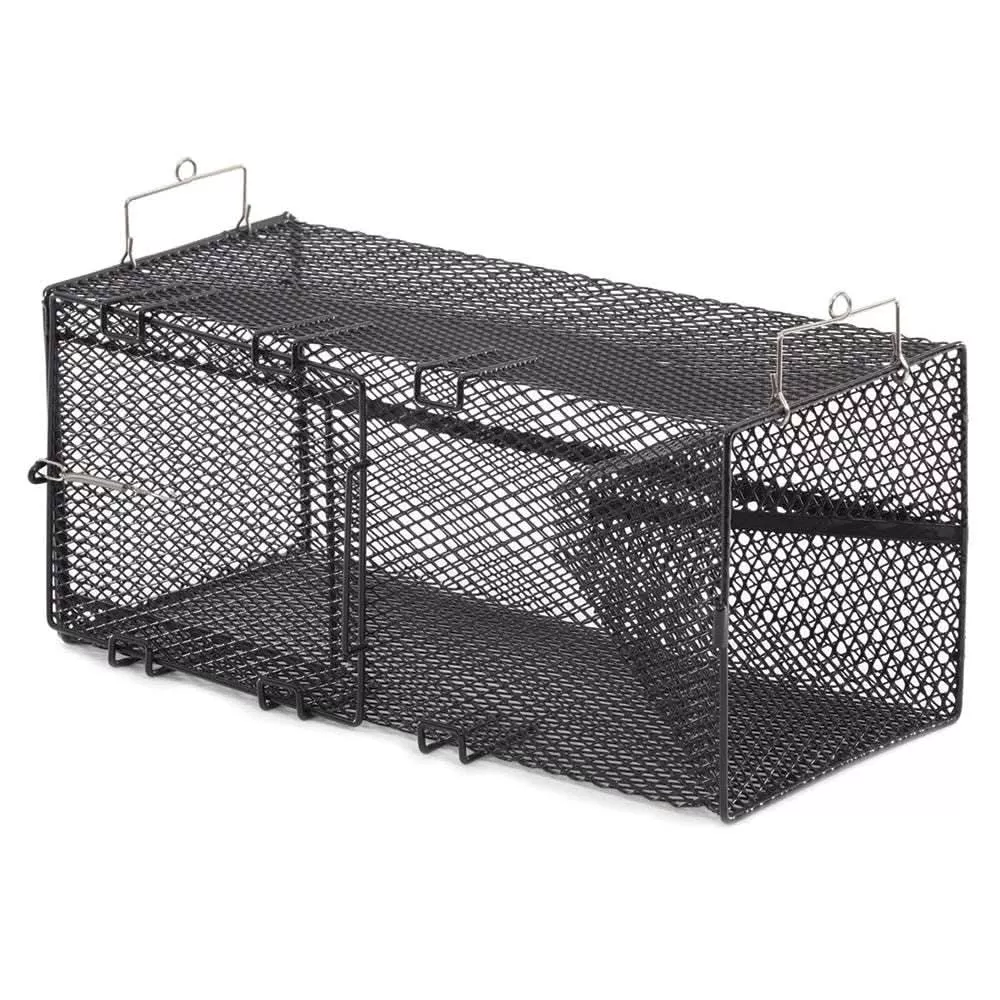 Frabill Black Pinfish Rectangular Trap – 18″ x 12″ x 8″ – 1264