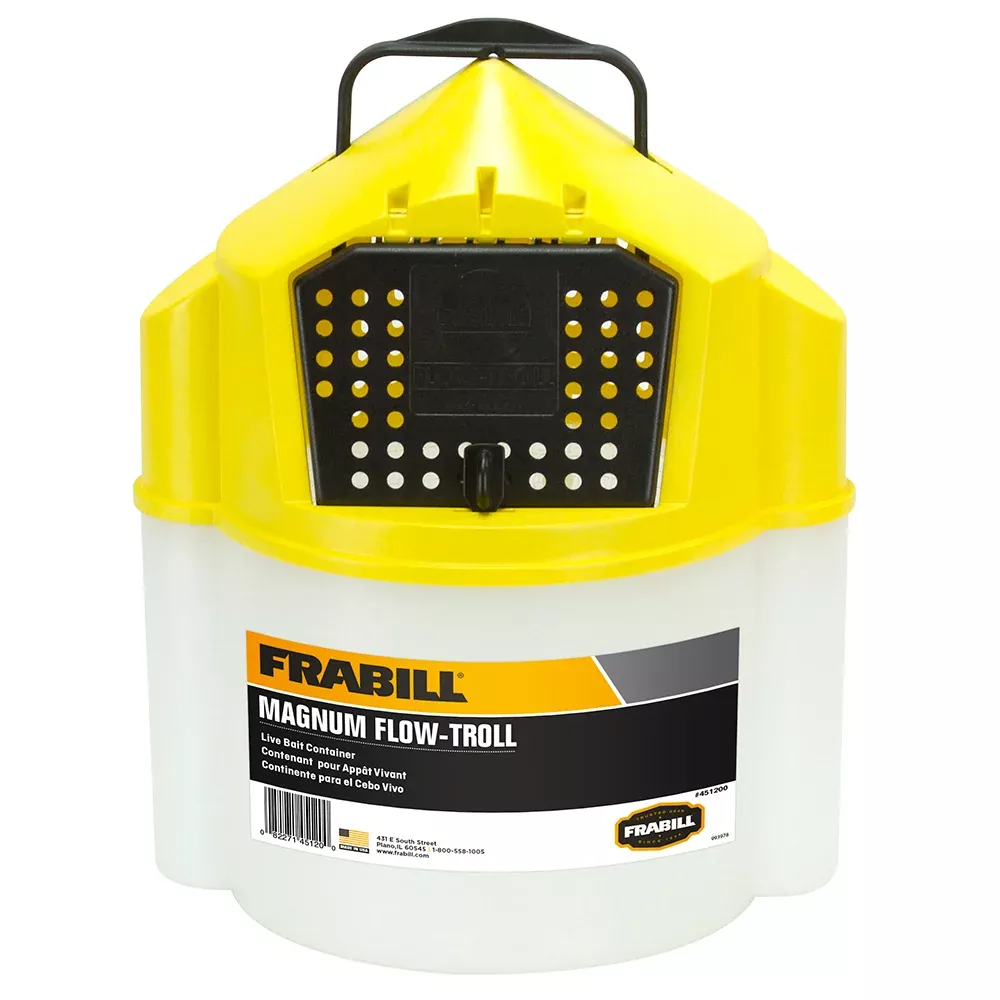 Frabill Magnum Flow Troll Bucket – 10 Quart – 451200
