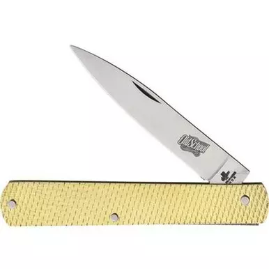 Fraraccio Old School Sfilato Knife Hammered Brass Handle